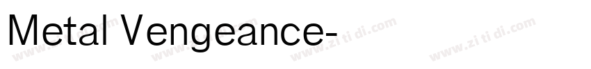 Metal Vengeance字体转换